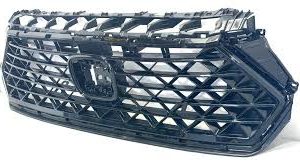 FRONT GRILLE- GLOSS BLACK- CAPA CERTIFIED